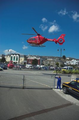 Air Ambulance emergency landing