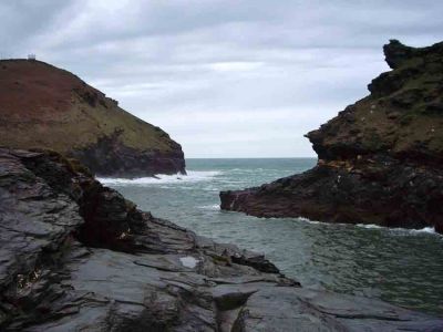 Boscastle looking out to sea