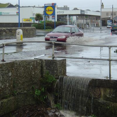 Flood - Wherrytown, Penzance