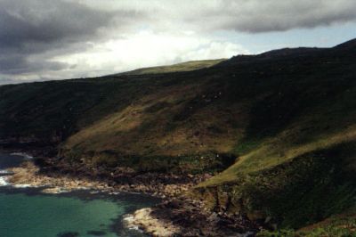 Ominous looking cliffs near Zennor