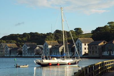 Yacht in Truro River