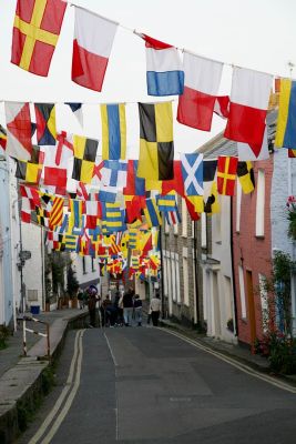 Hanging Flags in Padstow