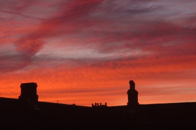 Red Sky over Penzance