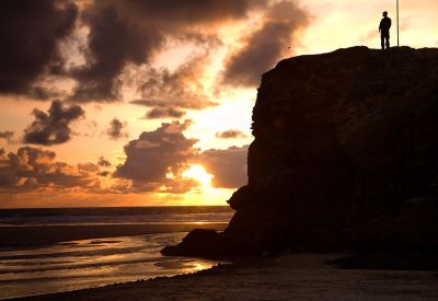 Chapel Rock Sunset - Perranporth