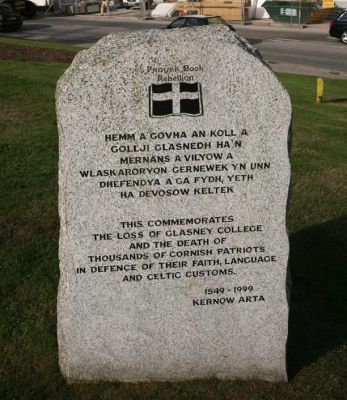 Prayer Book Rebellion Monument - Penryn