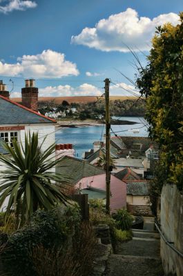 View down to the river - St Mawes